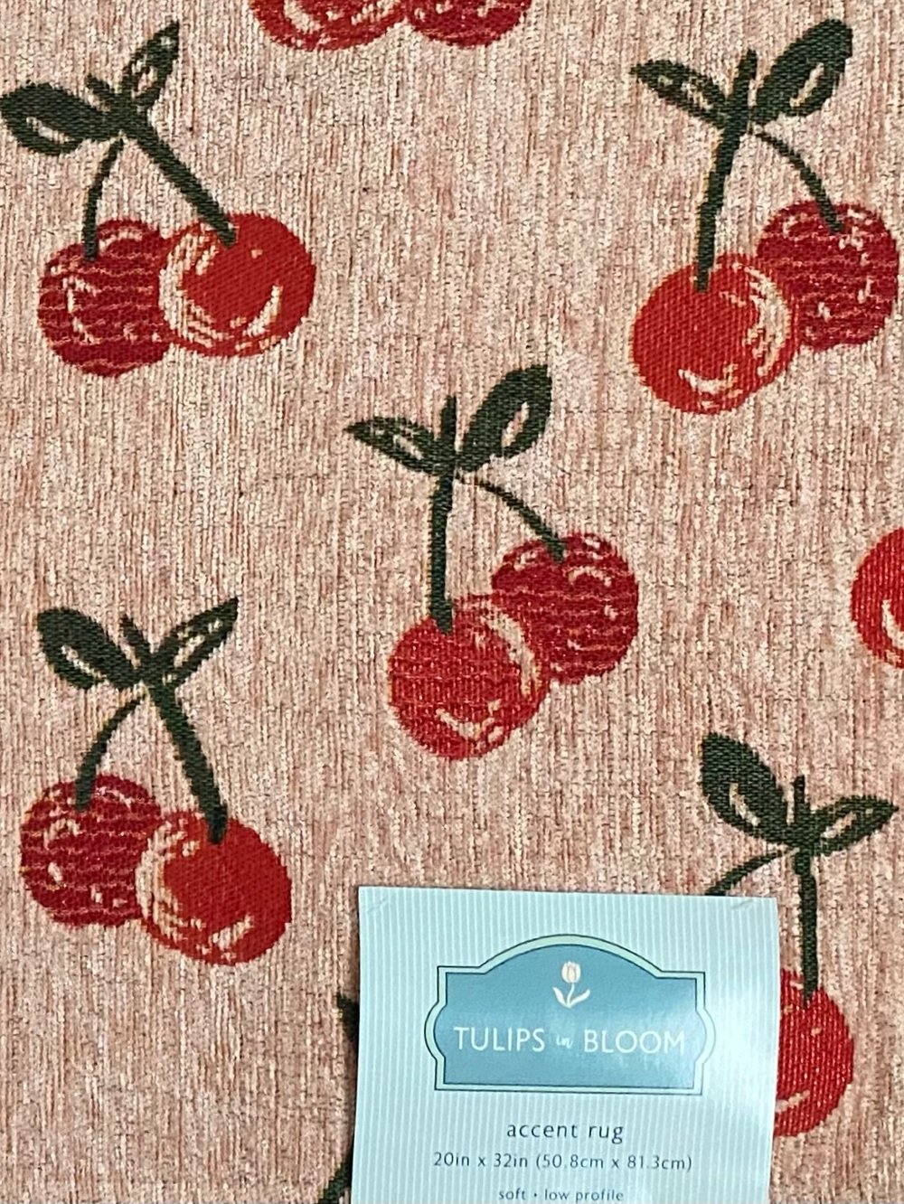 Red Cherry accent Rug - Picture 3 of 6